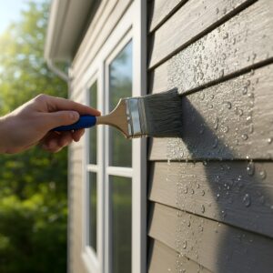 Exterior Painting 33 A high-quality weather-resistant paint being applied to a Connecticut home exterior.