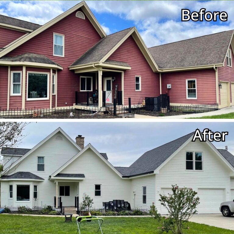 Home 27 Before and after exterior house painting project in Fairfield, CT by Westfhal House Painters