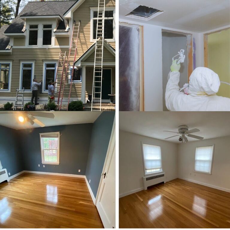 Home 30 Full home makeover in Ridgefield CT with drywall repair, interior and exterior painting