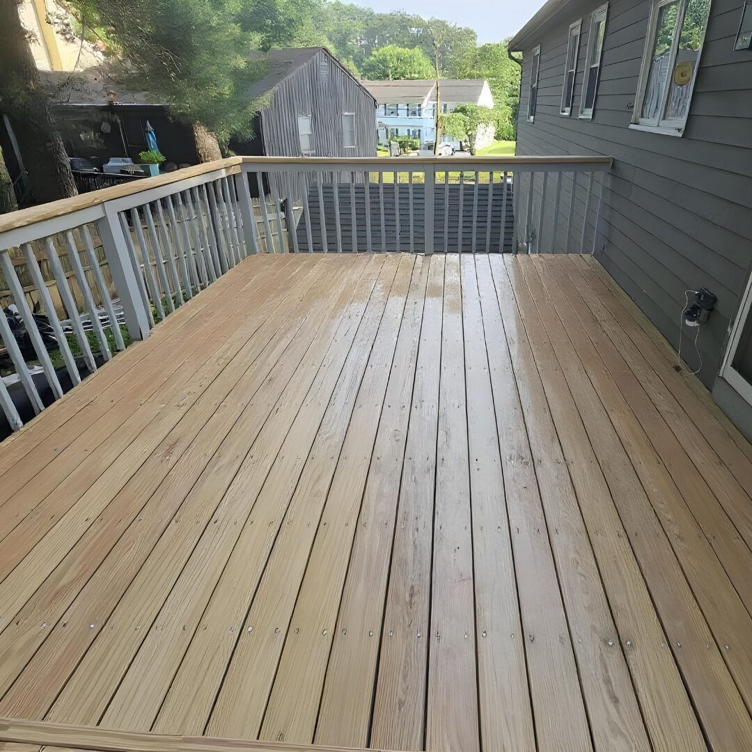 Deck painting in Woodbury CT